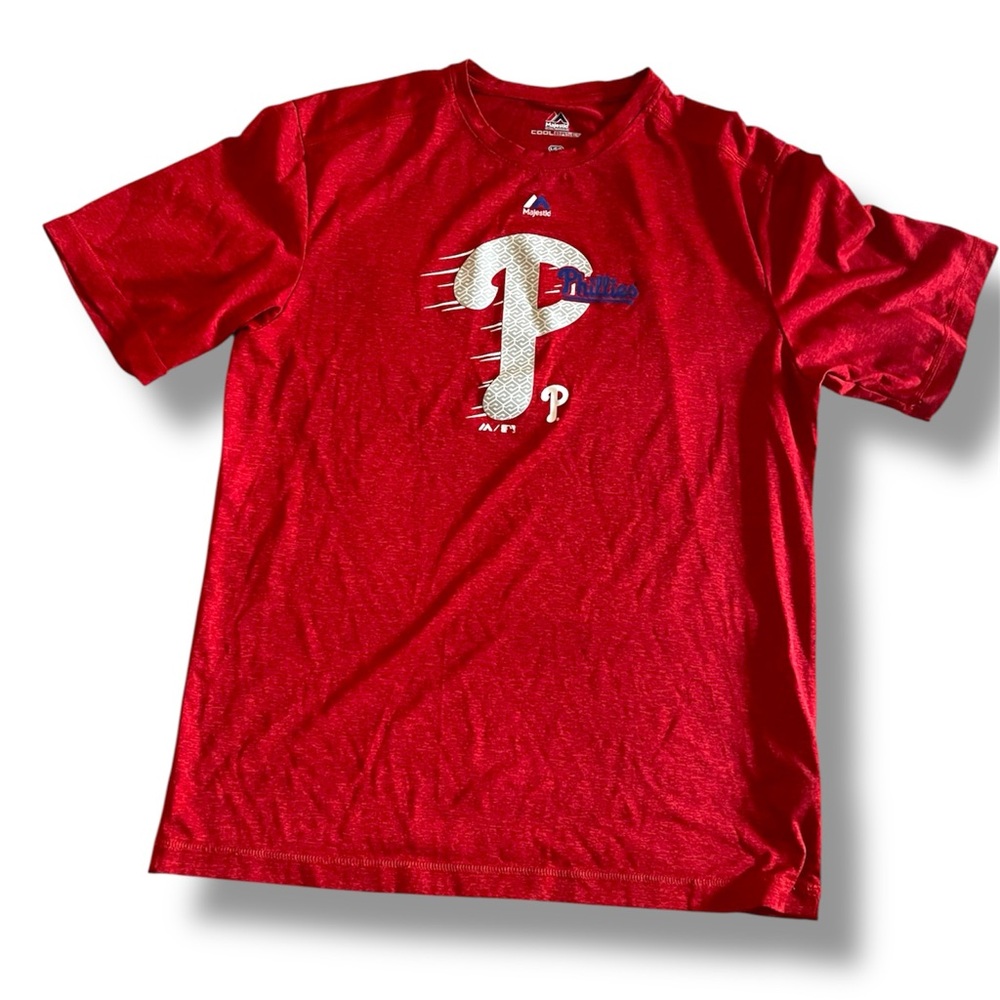 Majestic Philadelphia Phillies Cool Base Red Shirt